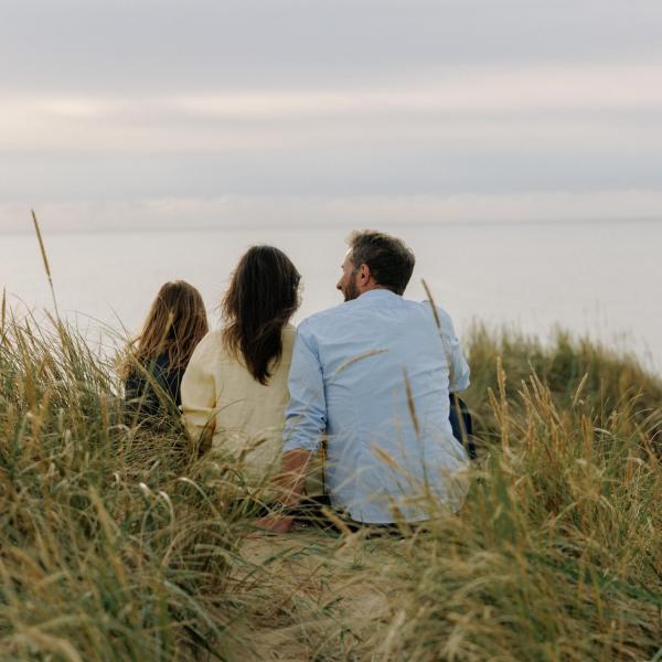 Familie_udsigt_klitterne ved Rubjerg Knude