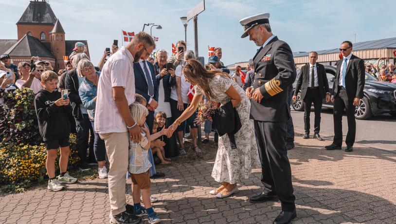 Kongeparret på besøg i Thy