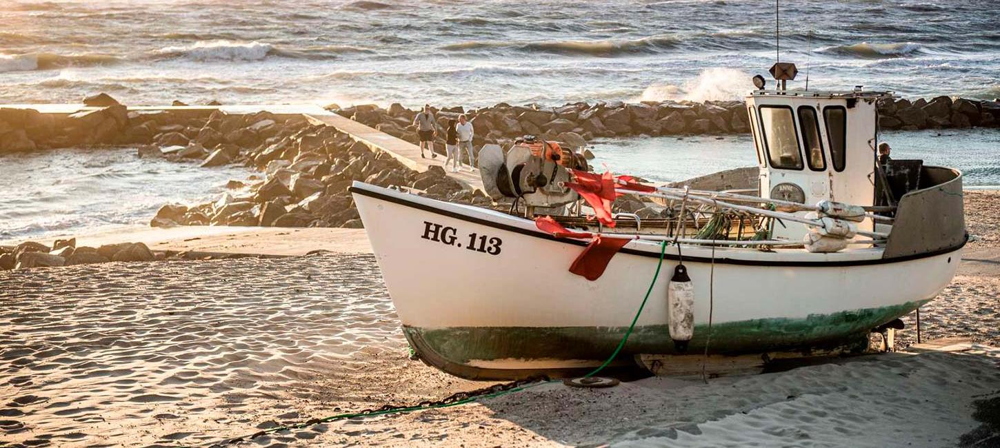 Lønstrup kutter på stranden