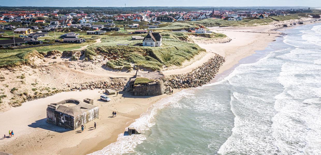 Løkken bunkers på stranden