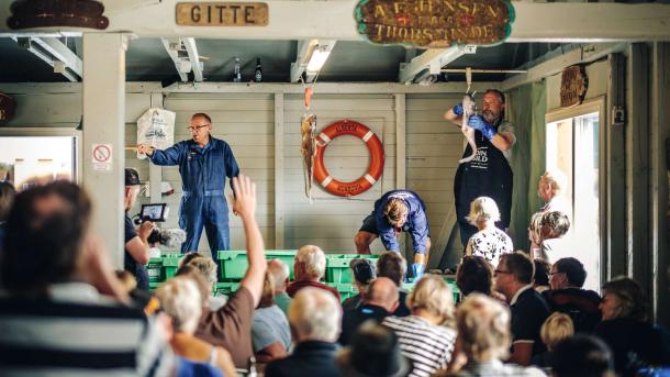 Fiskeauktion i Thorsminde