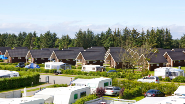 Hytter, camping, campingvogn, 