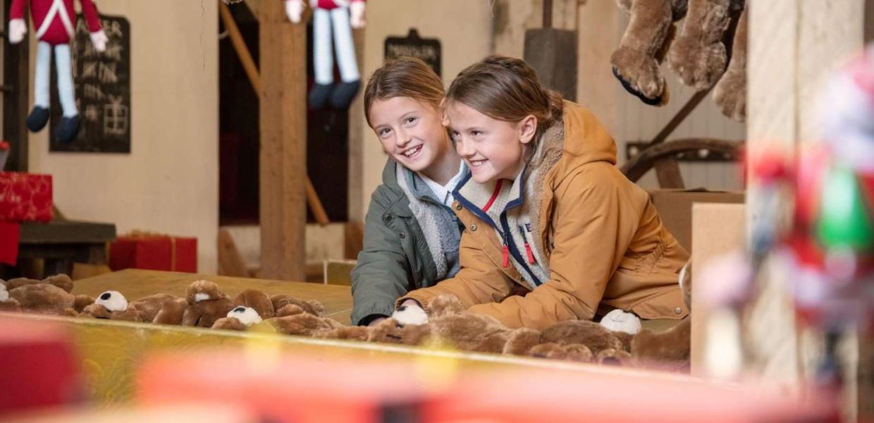 Børn til julemarked