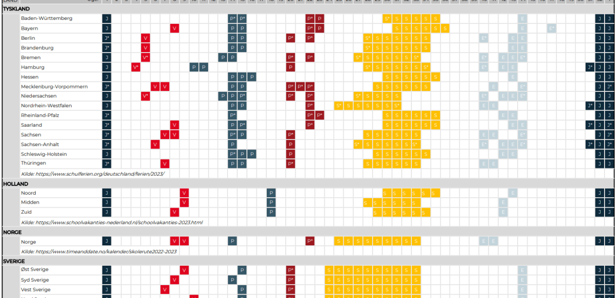 Feriekalender 2023