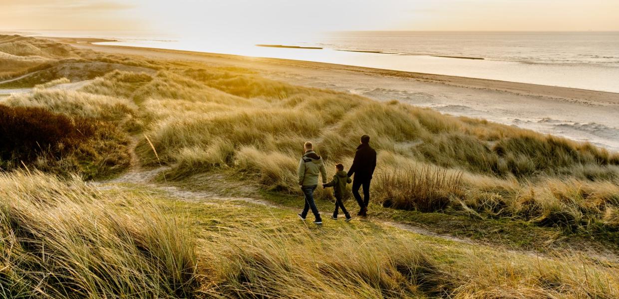 Efterår ved vesterhavet_familie