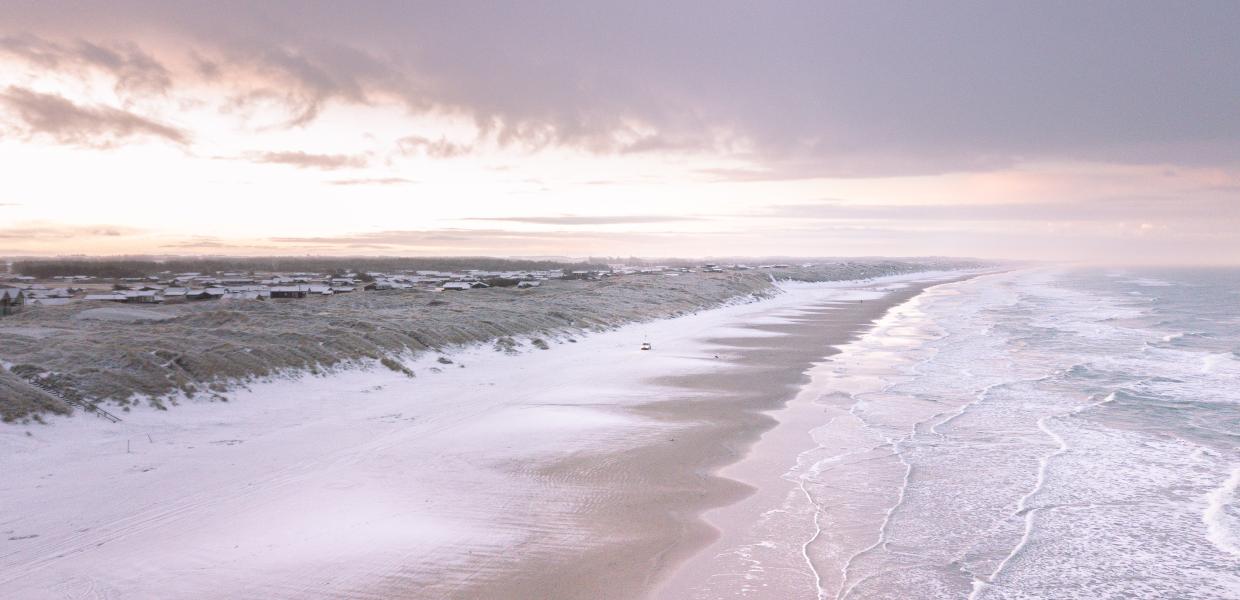 Vinterlandskab på Løkken Strand