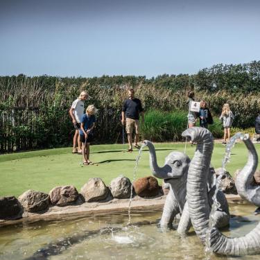 Minigolf på campingplads