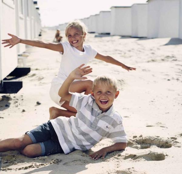 Børn på Løkken Strand