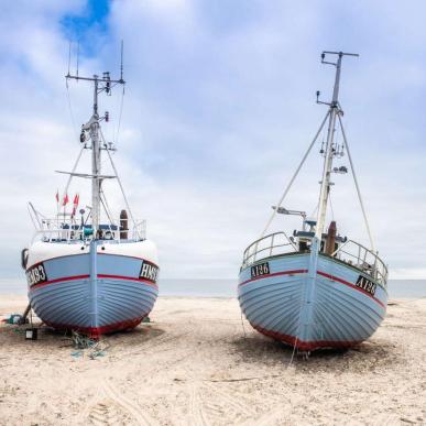 Fiskekuttere i Thorupstrand