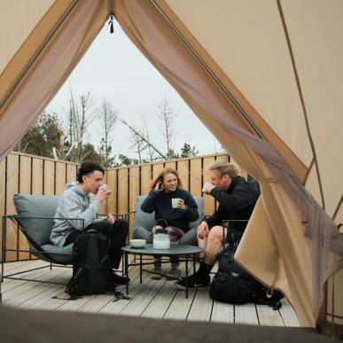 Glamping på Nystrup Camping