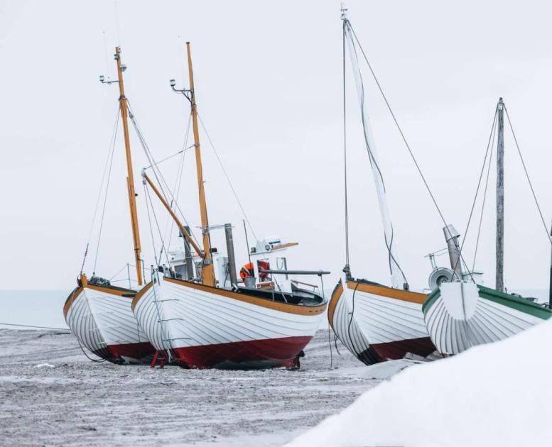 Fiskebåde i Slettestrand